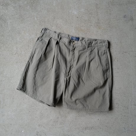 [W38] POLO CHINO 2tuck shorts_made in Malaysia_80-90s vintage_no.41