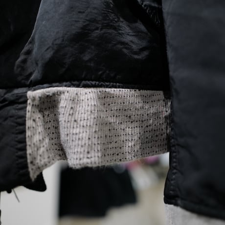 "Super Black" Very Shrink MA-1_Lavender Rib_no.0