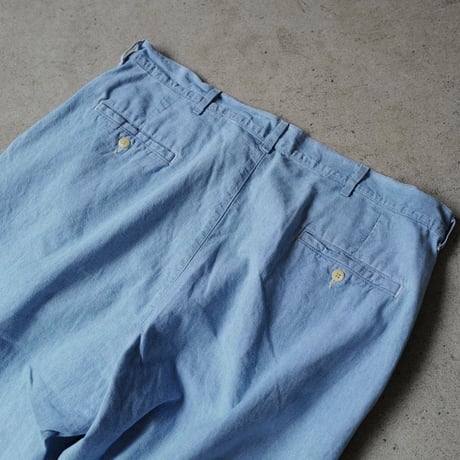 [W36 L32] POLO Chambray 2tuck pants_MADE IN USA_80-90s vintage_no.3