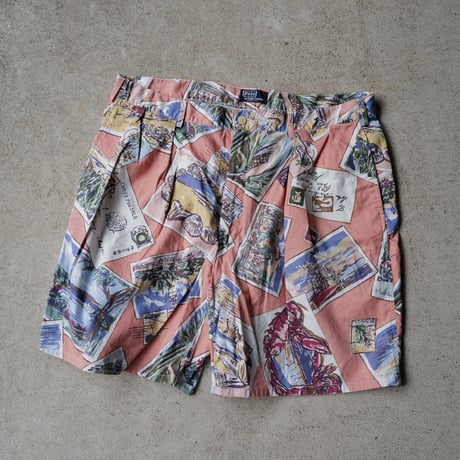 [W38] POLO 2tuck shorts_made in USA_80-90s vintage_no.43