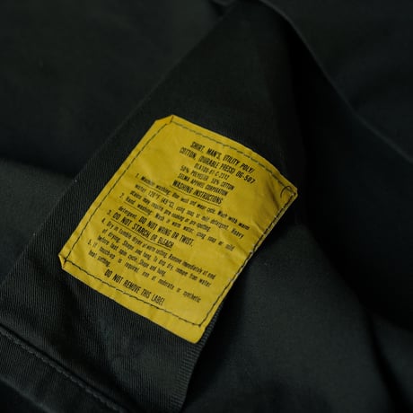 ［16 1/2 XL fit］USAIRFORE Olive Green "BIG" Shirt_deadstock_no.9