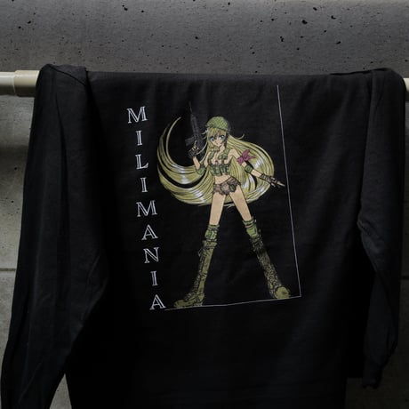ミリマニア ブラック ロンTee