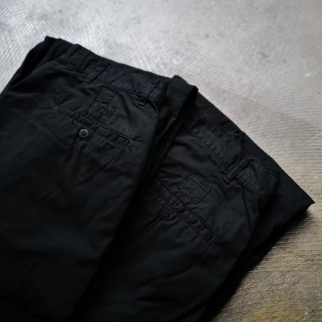 Super Black_"Poplin" BIG CHINO PANTS by Polo Ralph Lauren_Poplin