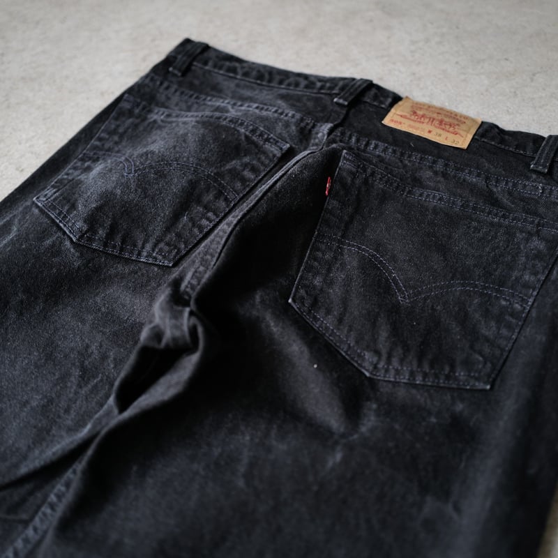 90s USA製 Levi’s 505 ブラックデニム W33 L33 サルファ 古着 90s USA製 Levi's 505-0260 サルファ スーパー ブラック