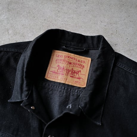 ［L］Levi's Trucker Jaket_Sulfur Black