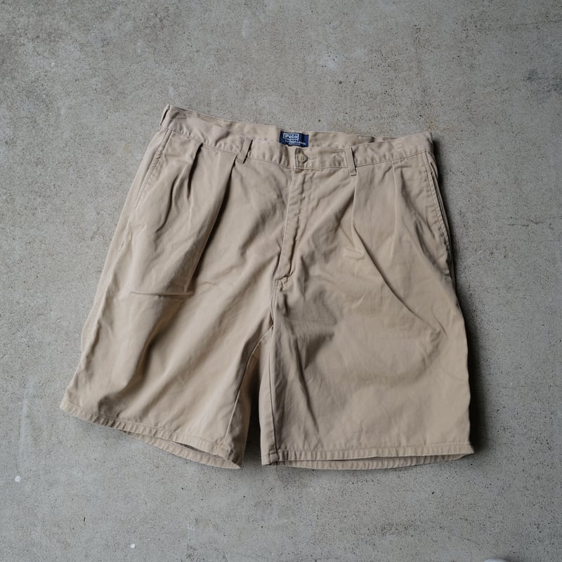 80's~ USA製 Polo RL 2tuck Chino Shorts 90-00's POLO Ralph Lauren 