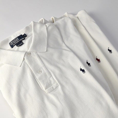 ［L］POLO SHIRT_MADE IN USA_80-90s vintage_no.25