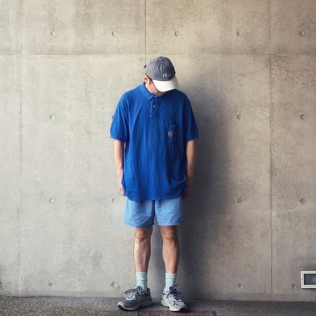 ［L］BIG POLO_MADE IN USA_90s vintage_royal blue