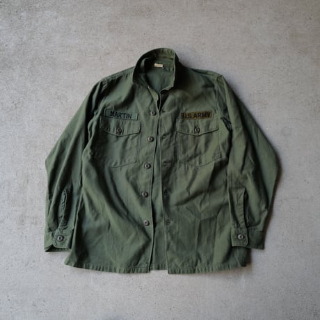 ［15( 1/2) L fit］USARMY Olive Green Shirts_Cotton 100_no.8