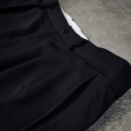 [anytee classics] Officer Pants_Black Gabardine