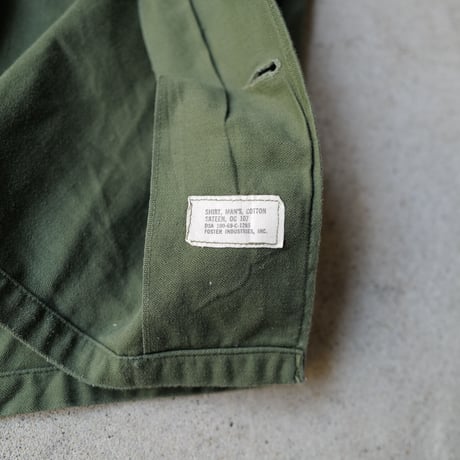［15( 1/2) L fit］USARMY Olive Green Shirts_Cotton 100_no.8