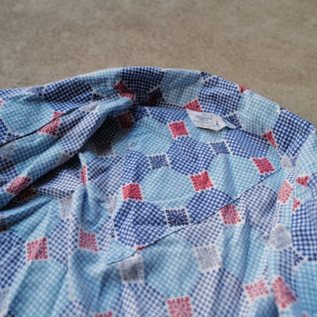 ［L］Print Flannel Shirt_1970's