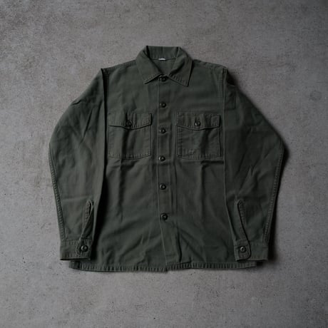 ［L (15 1/2)］USAMC Olive Green Shirts_Cotton100_no.4