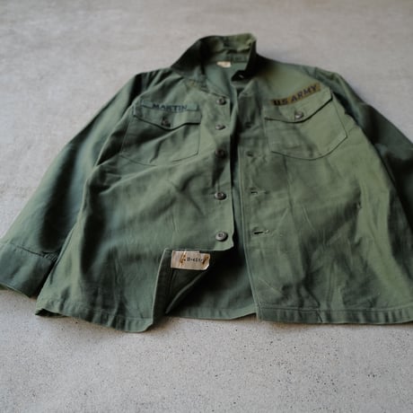 ［15( 1/2) L fit］USARMY Olive Green Shirts_Cotton 100_no.9