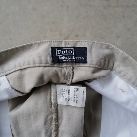 [W36] POLO CHINO 2tuck shorts_made in USA_80-90s vintage_no.35