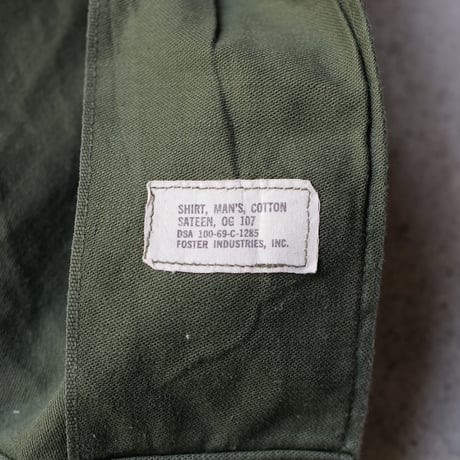 ［15( 1/2) L fit］USARMY Olive Green Shirts_Cotton 100_no.8