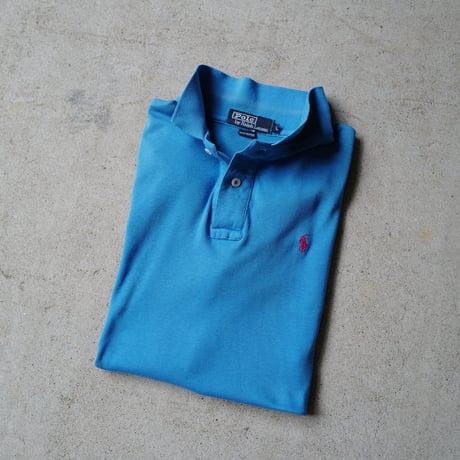 ［L］POLO SHIRT_MADE IN USA_80-90s vintage
