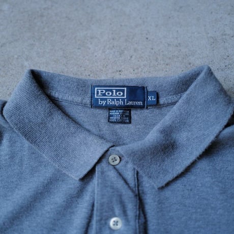 ［XL］POLO SHIRT_MADE IN USA_80-90s vintage_no.7