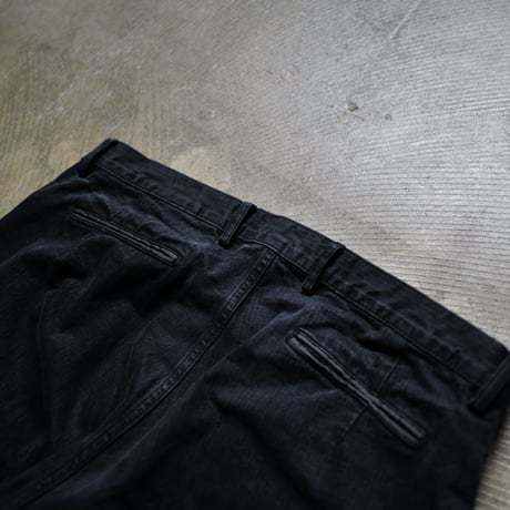7月25日発売 [anytee classics] Military Wide Trousers_Faded Black