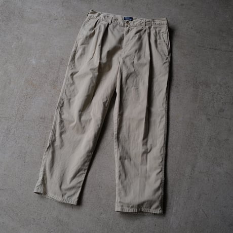 [W38 L30] POLO CHINO 2tuck_MADE IN USA_80-90s vintage_no.6