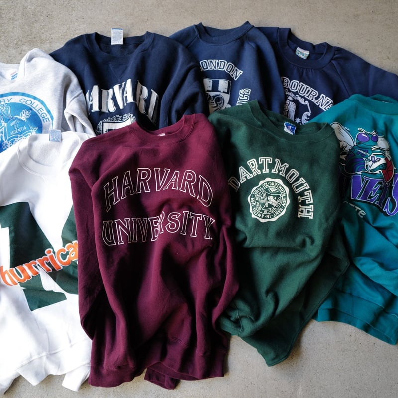 XL］Vintage Light College Sweat | anytee