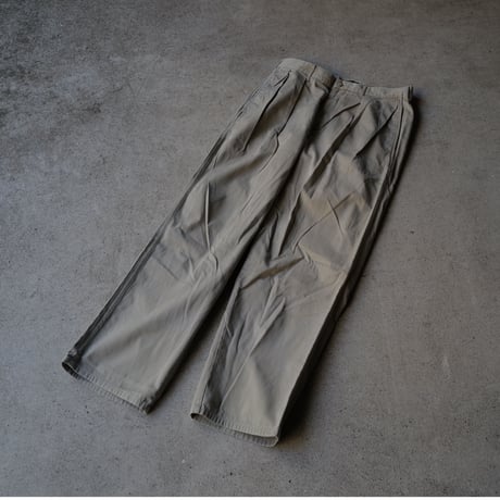 [W34 L30] VINTAGE POLO CHINO 2tuck PANTS_Military Color_no.1