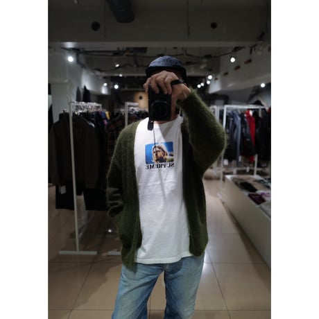 Kid Mohair Cardigan "Military Green"