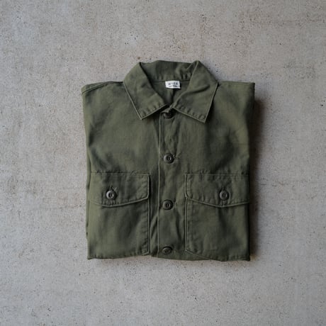 ［16 ( 1/2) XL fit］USARMY Olive Green Shirts_Cotton 100_deadstock_no.10