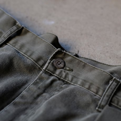 [W34 L30] VINTAGE POLO CHINO 2tuck PANTS_Military Color_no.2