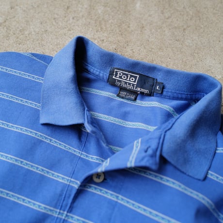 ［L］POLO SHIRT_MADE IN USA_80-90s vintage_no.8