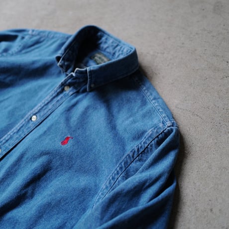 ［L］POLO COUNTRY Denim SHIRTS_80-90s vintage