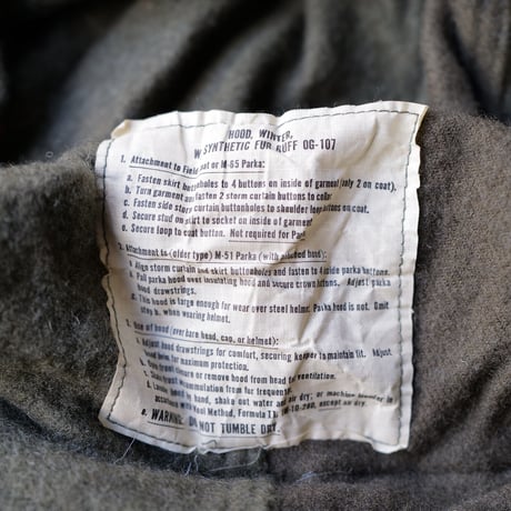 ［Free size］m65_hood_deadstock