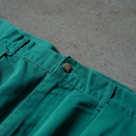 ［W36］Vintage Polo 2tuck Green Shorts_no.3