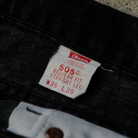 ［W36 L30］Levi's 505_Sulfur Black_no.3