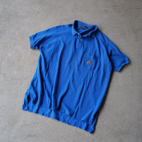 ［L］BIG POLO_MADE IN USA_90s vintage_royal blue