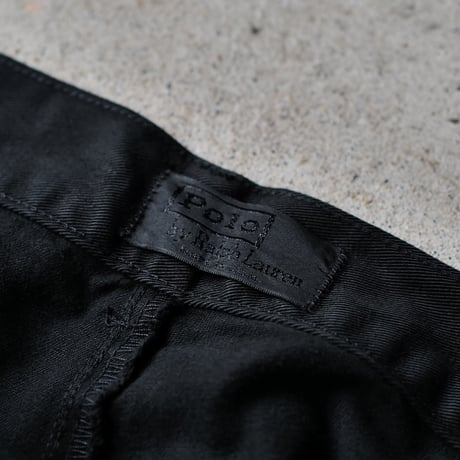[W37 L33] Super Black_VINTAGE POLO CHINO 2tuck Pants_no.2
