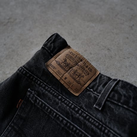 [W37 L32] Levi's 505_Sulfur Black Orenge Tab_90s_no.5