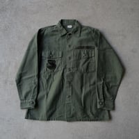 ［L (15 1/2)］USARMY Olive Green Shirts_Cotton100_no.15