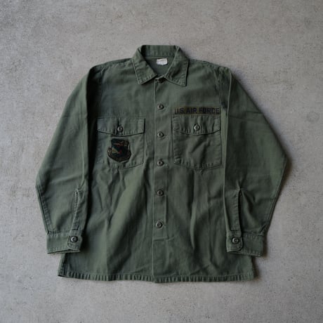 ［L (15 1/2)］USARMY Olive Green Shirts_Cotton100_no.15