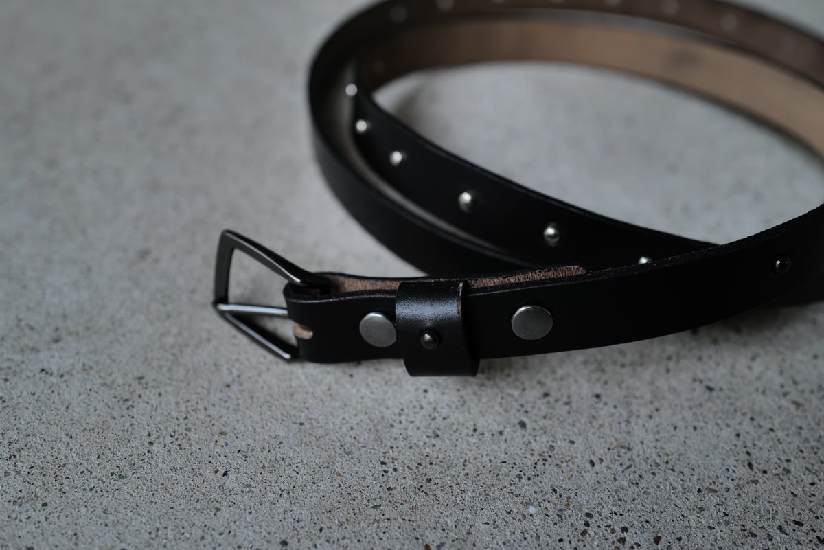 9月27日再販 [anytee classics] Narrow Long Belt_Bla
