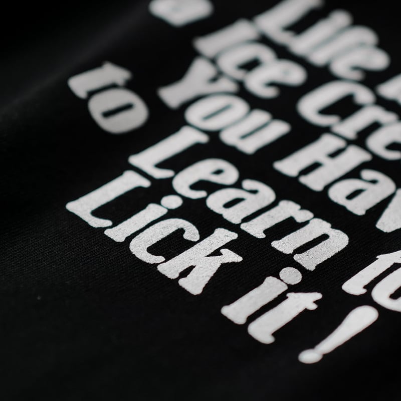 anytee classics] Ice Cream Tee_Black body | an