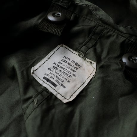 ［M］m65 parka_mini tag model_deadstock_no.106