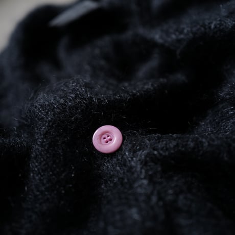 8周年記念店頭限定 Kid Mohair Cardigan "Charcoal Black Pink"
