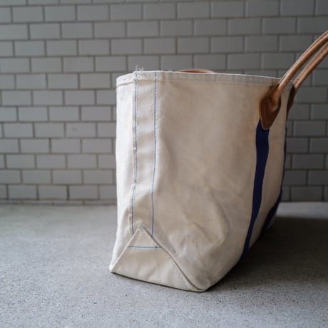 L.L.Bean_TOTE BAG_ leather handle model_ 1980s vintage