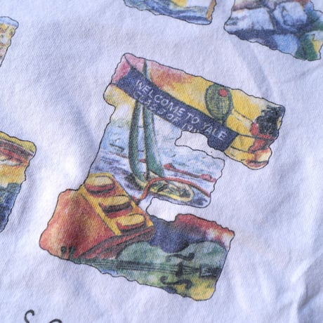 ［XL］Yale University_college tee_90s vintage