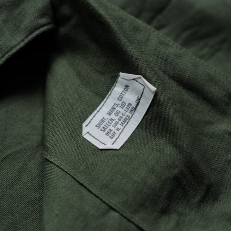 ［16 ( 1/2) / XL fit］U.S.NAVY Olive Green Shirts_Cotton100_deadstock_no.39