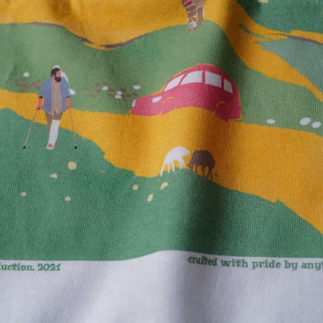 映画公式TEE/CAP『君は行く先を知らない(英題 HIT THE ROAD)』× anytee