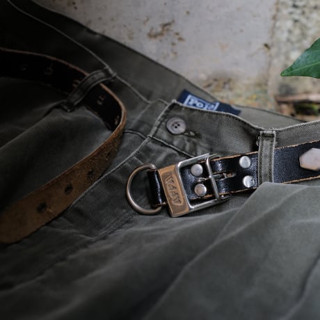 [W34 L30] VINTAGE POLO CHINO 2tuck PANTS_Military Color_no.2
