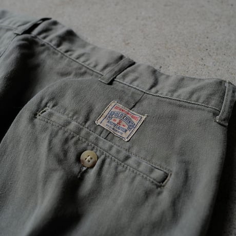 ［W37］VINTAGE POLO CHINO 2tuck SHORTS_Military Olive_no.6