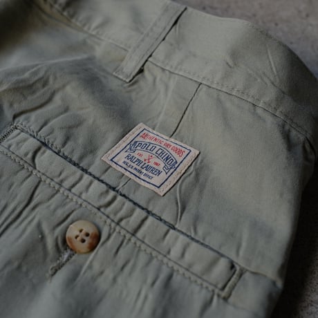 [W34 L35] VINTAGE POLO CHINO 2tuck Pants_Military Color_no.2